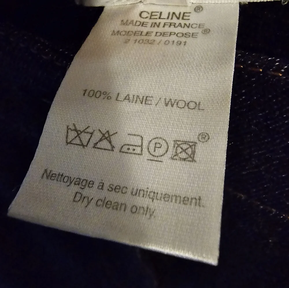 EUC Celine Wool Triomphe Flare Pants 34! - Picture 8 of 12